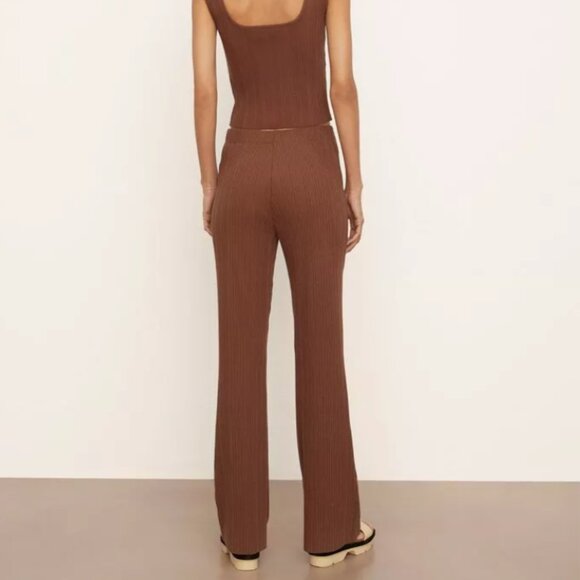 NWT VINCE Rib Flared Pant Size S - Picture 2 of 6